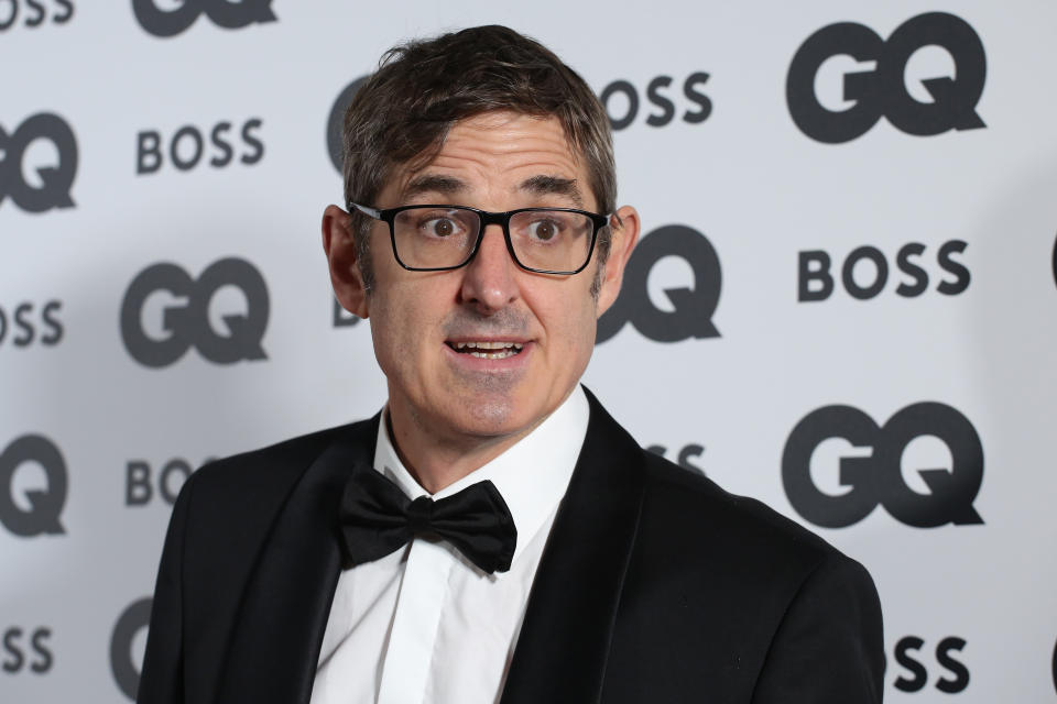 Stock image of Louis Theroux on the red carpet.  She has revealed that she 'may' have alopecia.  (Getty Images)